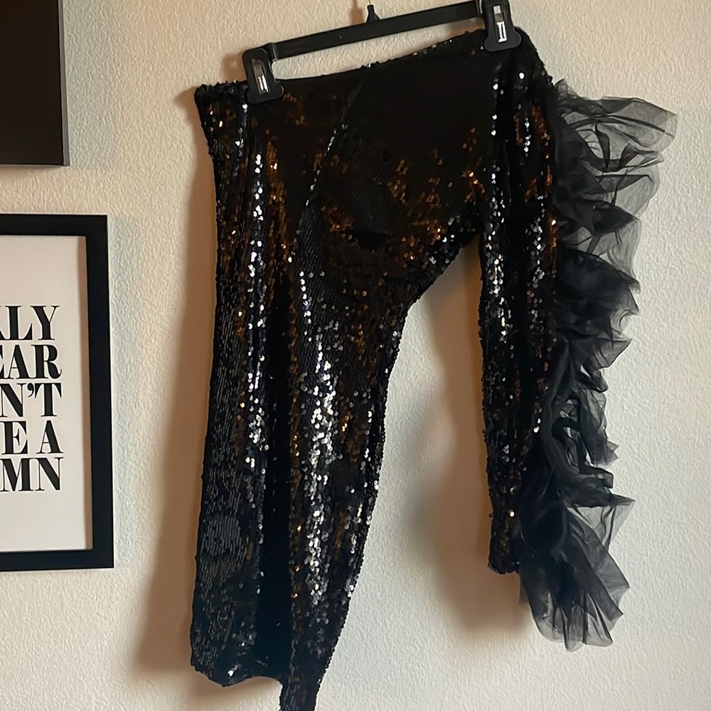 Fashion nova sequin mini dress size xs